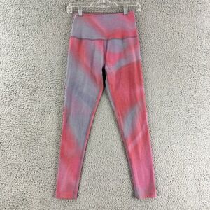 Beyond Yoga Leggings Womens Medium Pink Purple Space Dye High Waisted Activewear